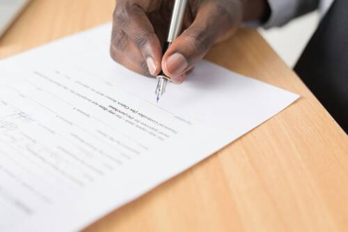 Unterschrift